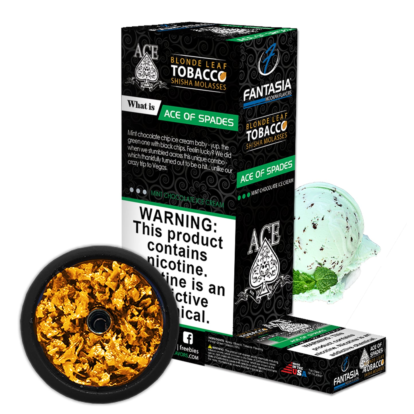 Fantasia Hookah Shisha Tobacco 500g Display (10 X 50g Pack)