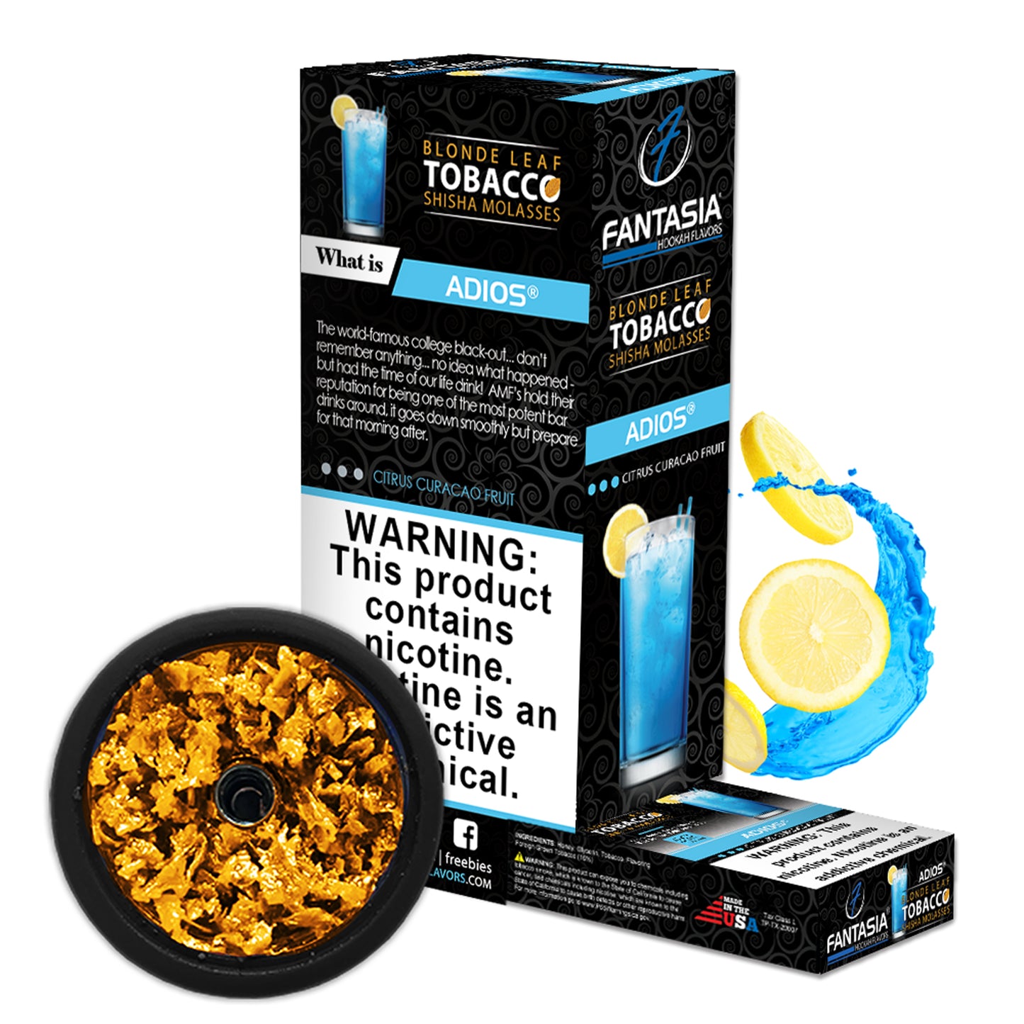 Fantasia Hookah Shisha Tobacco 500g Display (10 X 50g Pack)