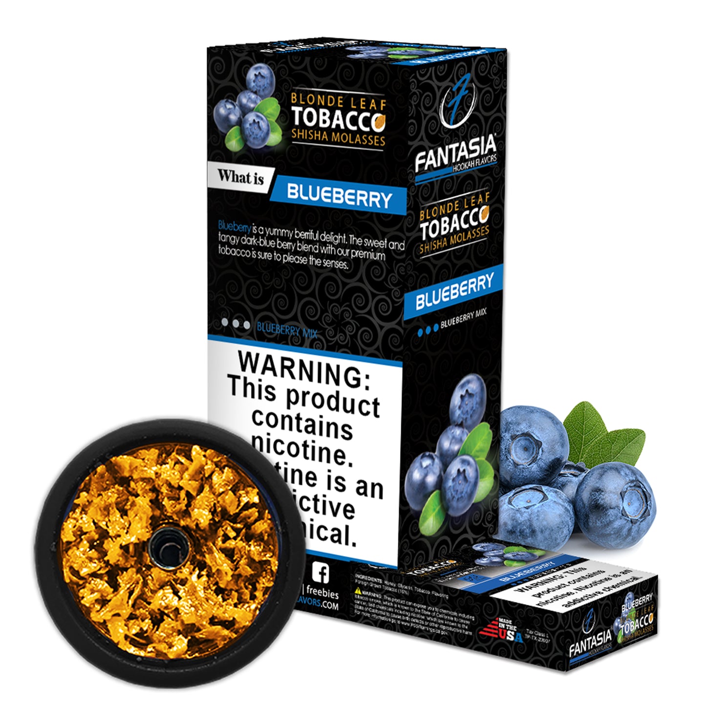Fantasia Hookah Shisha Tobacco 500g Display (10 X 50g Pack)