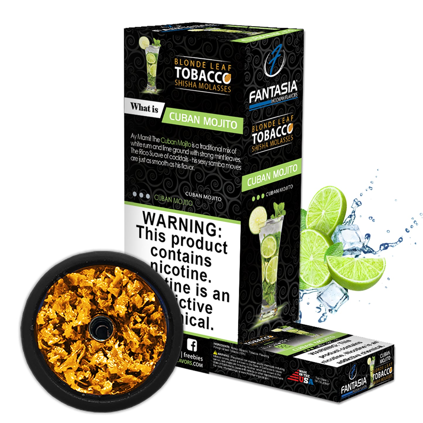 Fantasia Hookah Shisha Tobacco 500g Display (10 X 50g Pack)