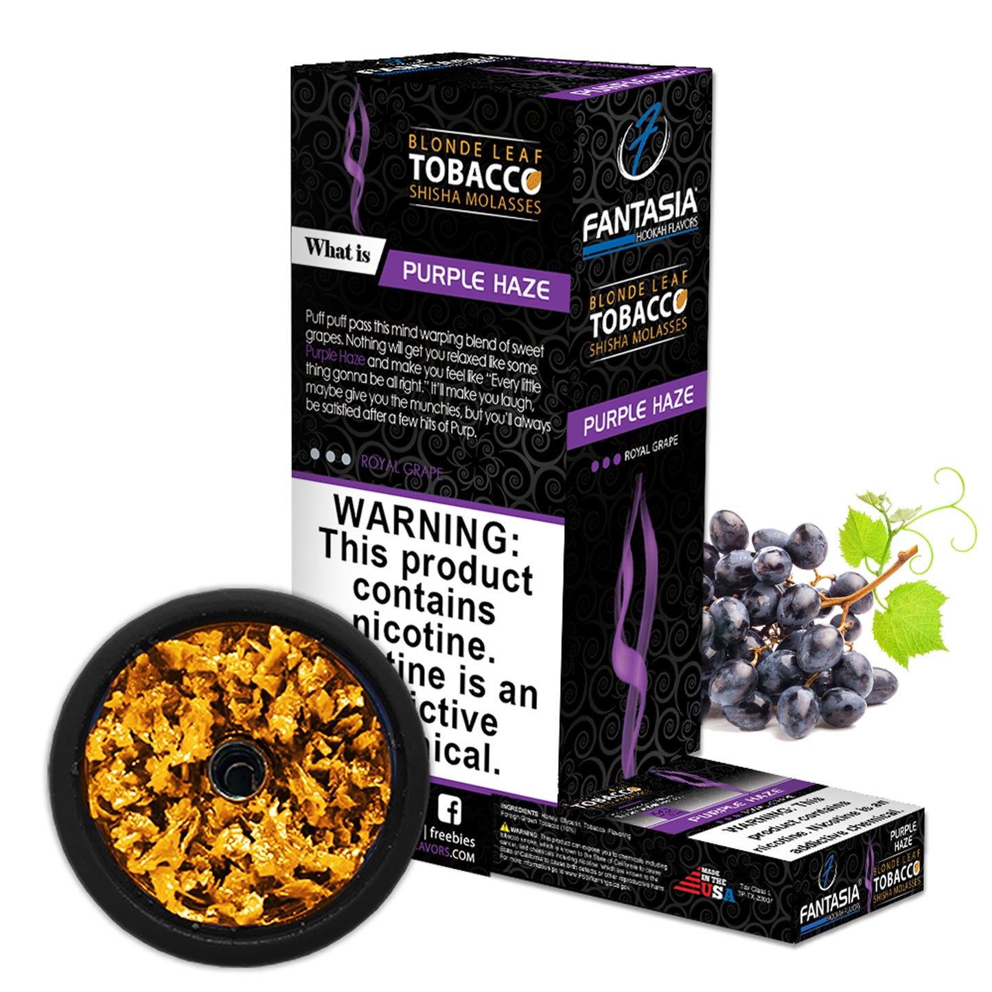 Fantasia Hookah Shisha Tobacco 500g Display (10 X 50g Pack)