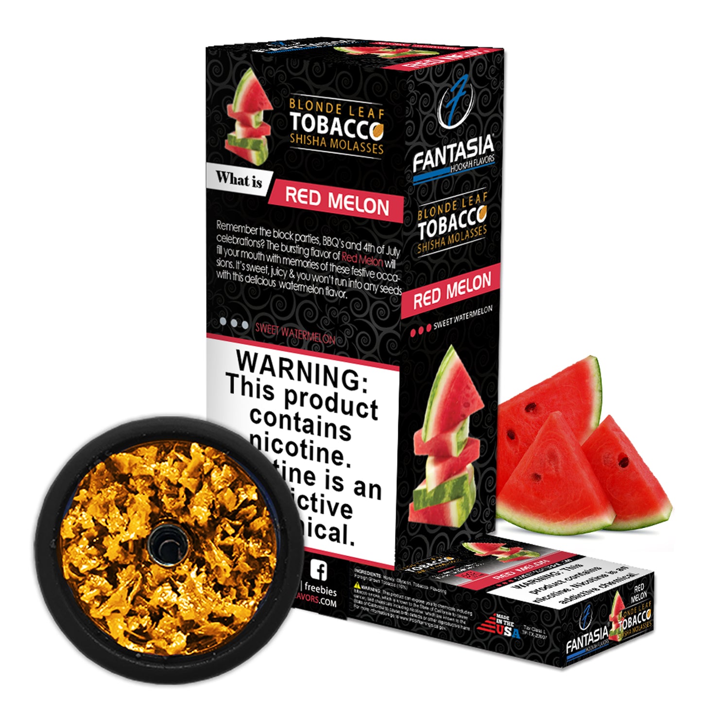 Fantasia Hookah Shisha Tobacco 500g Display (10 X 50g Pack)