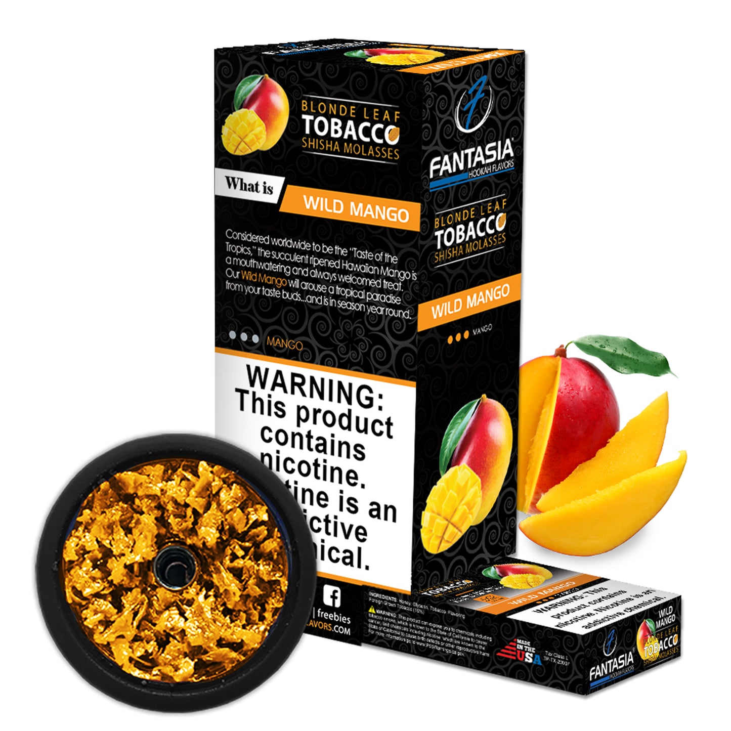 Fantasia Hookah Shisha Tobacco 500g Display (10 X 50g Pack)
