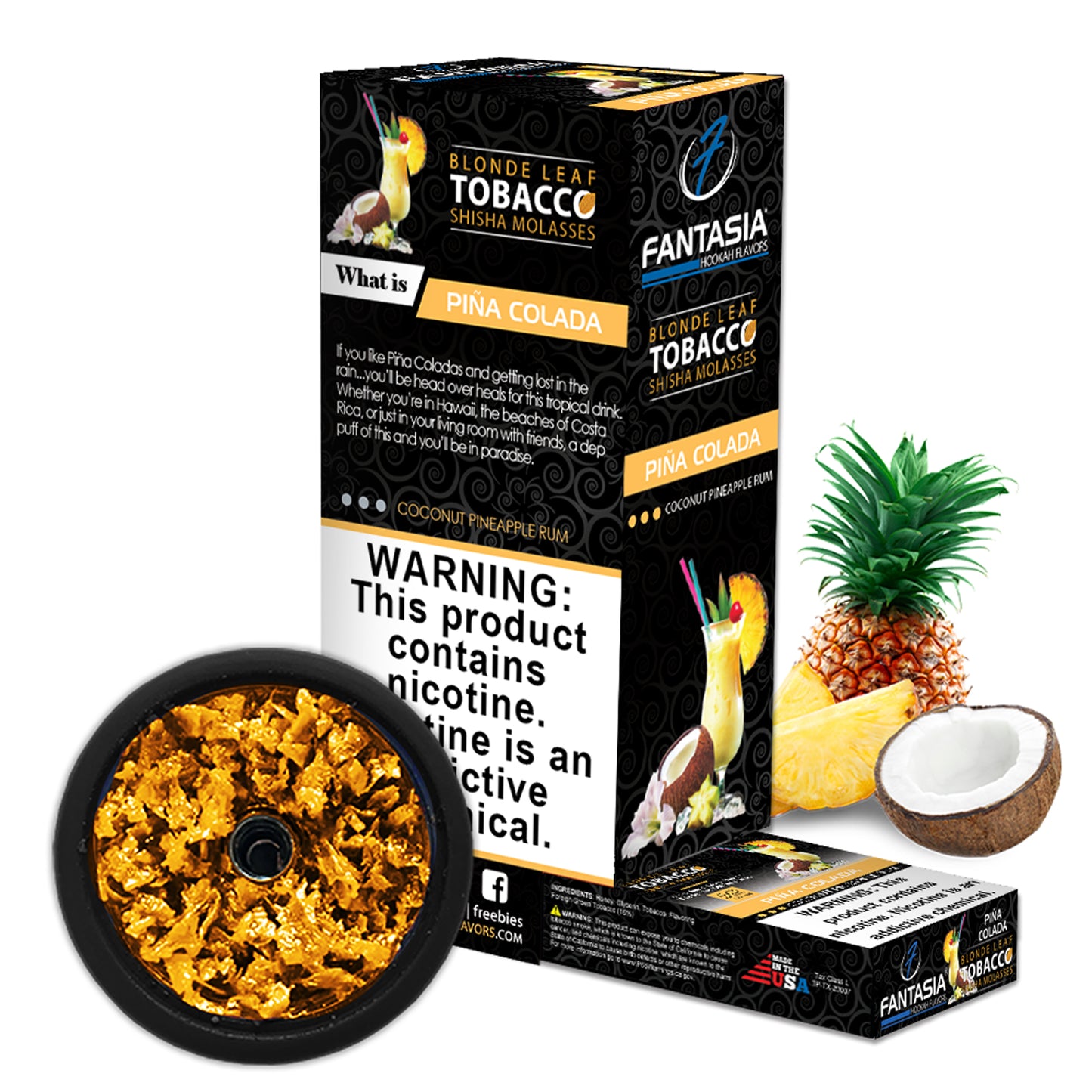 Fantasia Hookah Shisha Tobacco 500g Display (10 X 50g Pack)