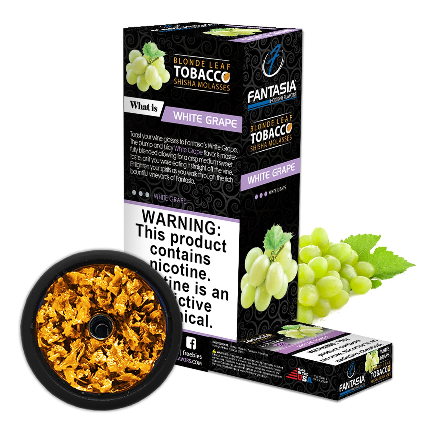 Fantasia Hookah Shisha Tobacco 500g Display (10 X 50g Pack)