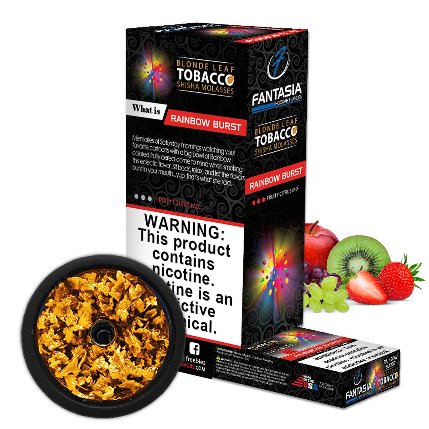 Fantasia Hookah Shisha Tobacco 500g Display (10 X 50g Pack)