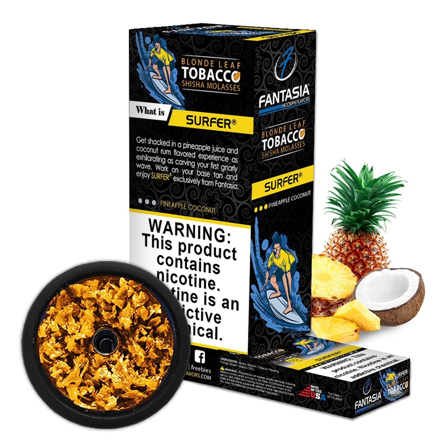 Fantasia Hookah Shisha Tobacco 500g Display (10 X 50g Pack)