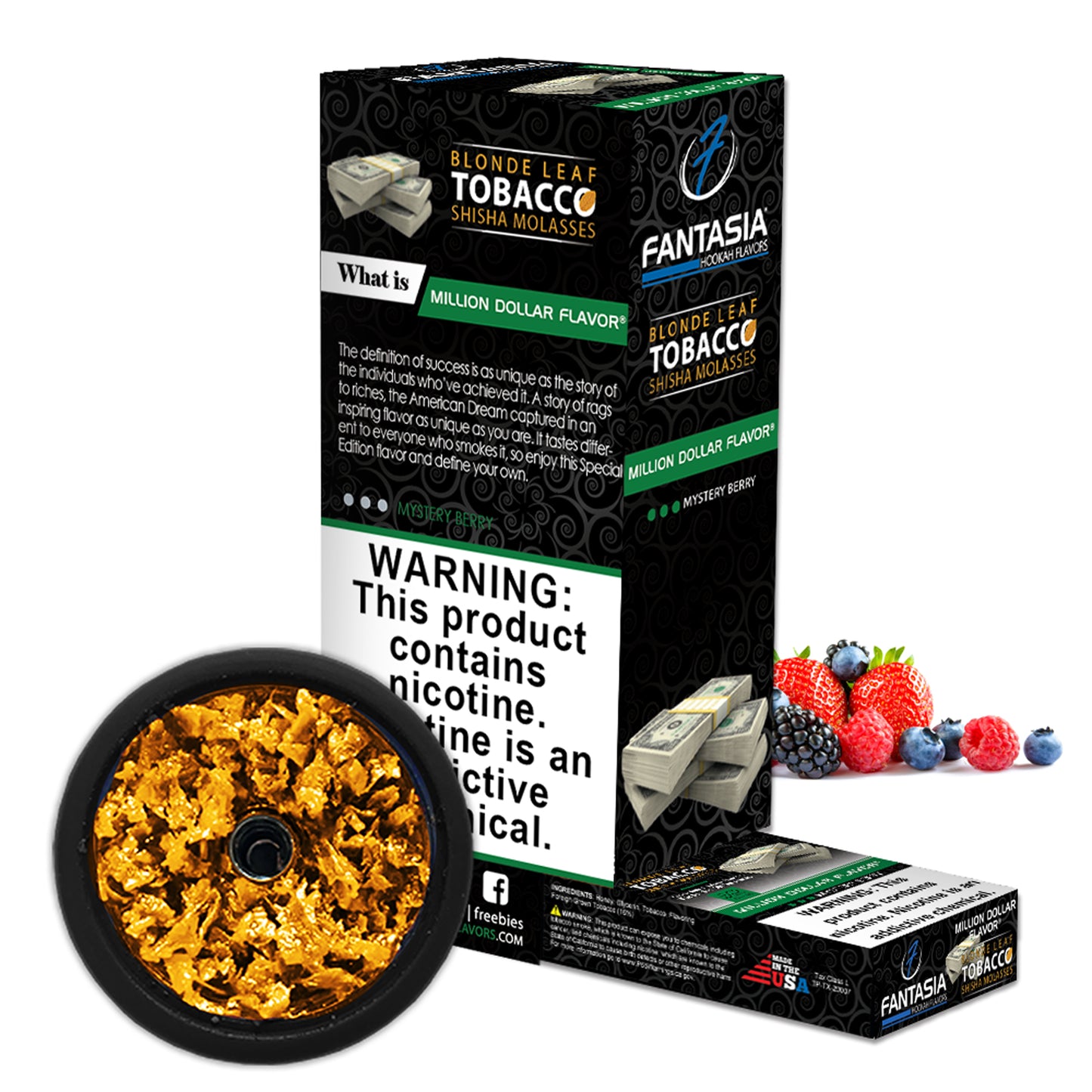 Fantasia Hookah Shisha Tobacco 500g Display (10 X 50g Pack)