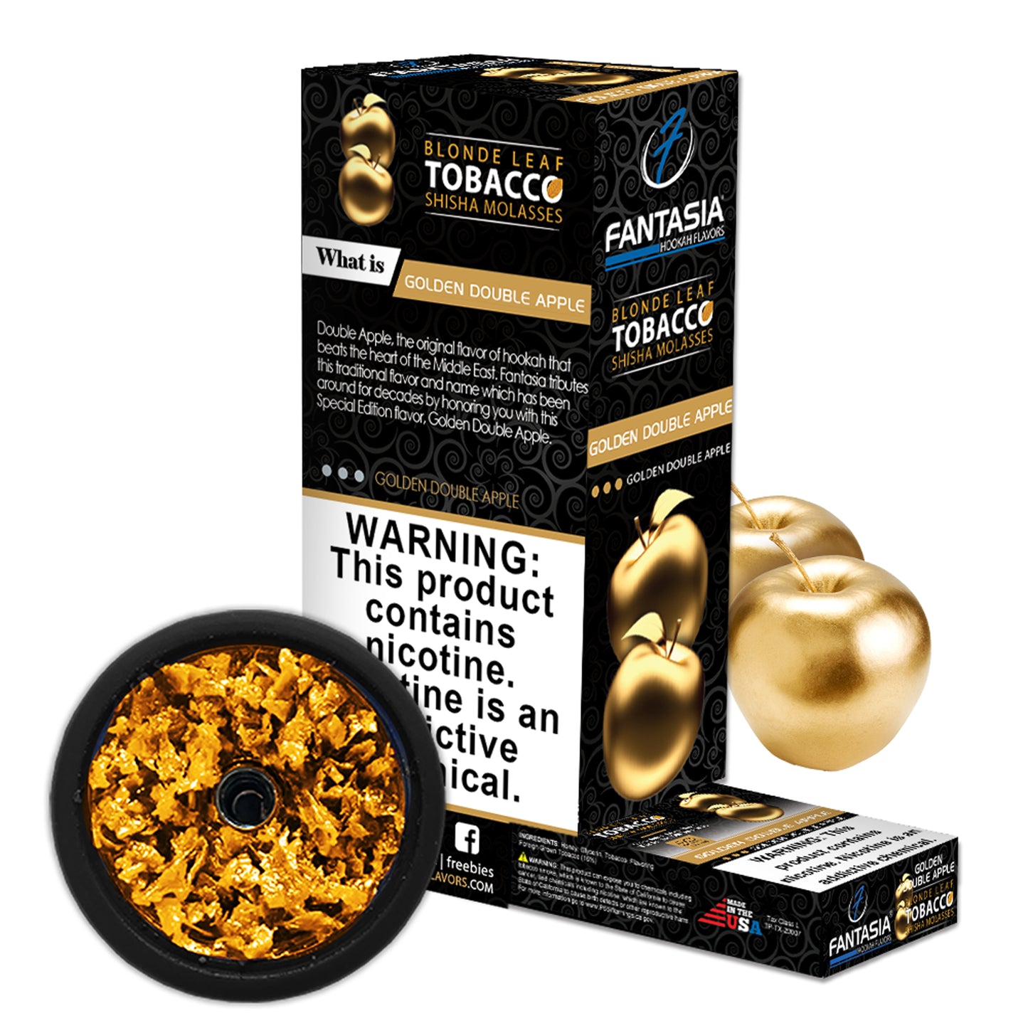 Fantasia Hookah Shisha Tobacco 500g Display (10 X 50g Pack)