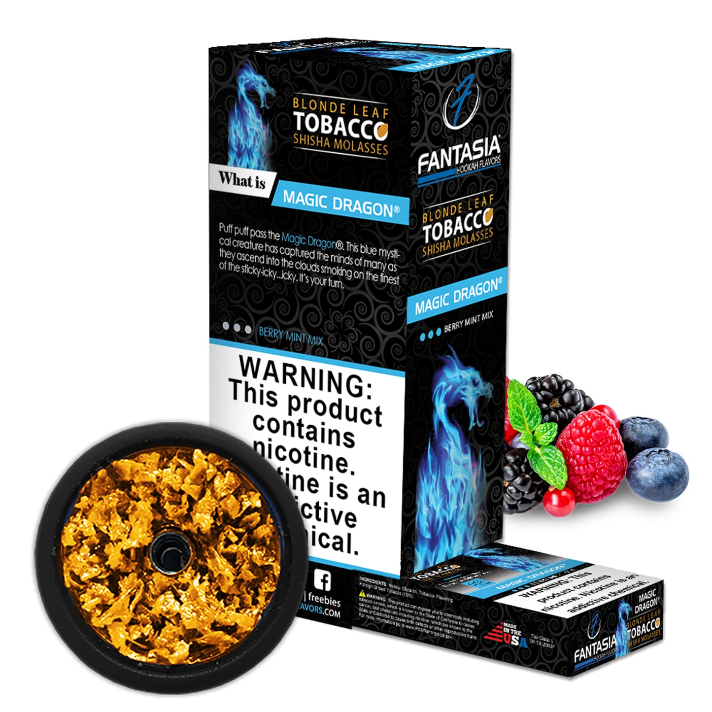 Fantasia Hookah Shisha Tobacco 500g Display (10 X 50g Pack)