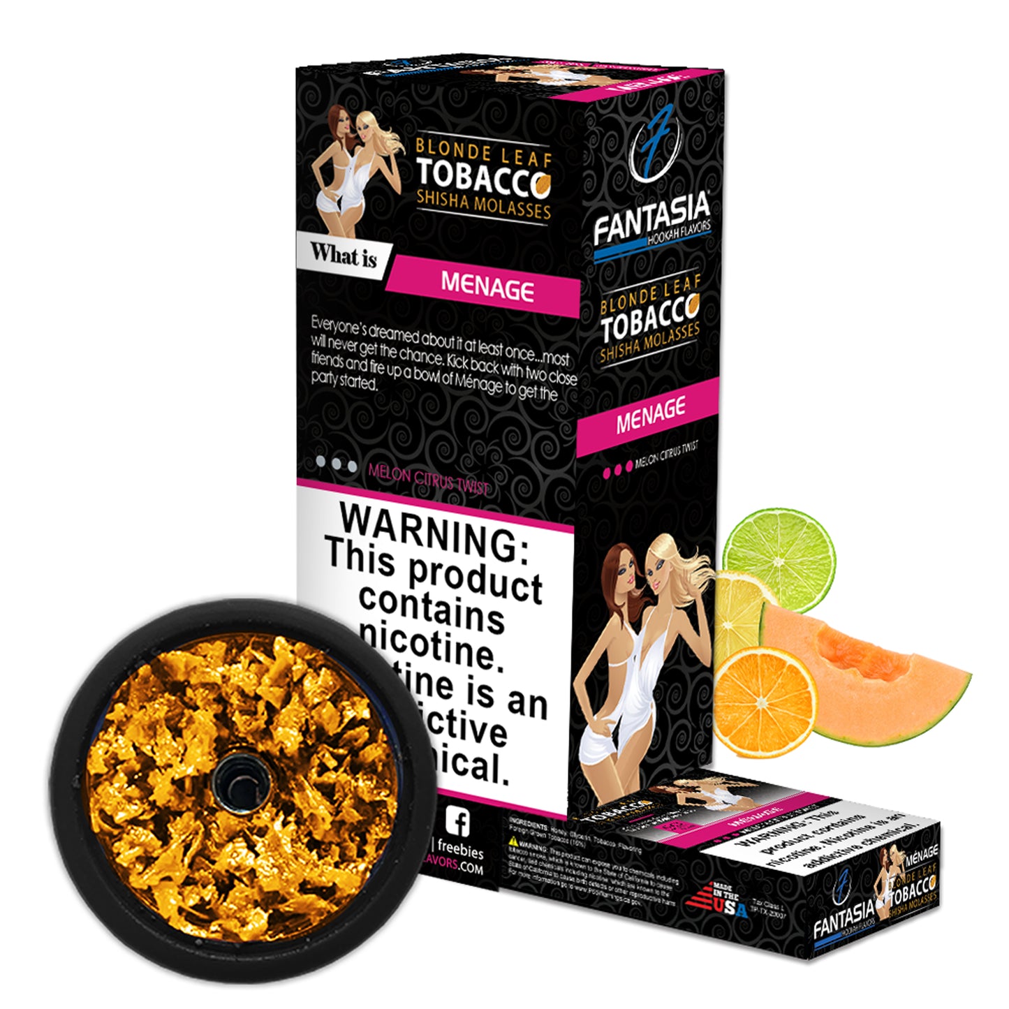 Fantasia Hookah Shisha Tobacco 500g Display (10 X 50g Pack)
