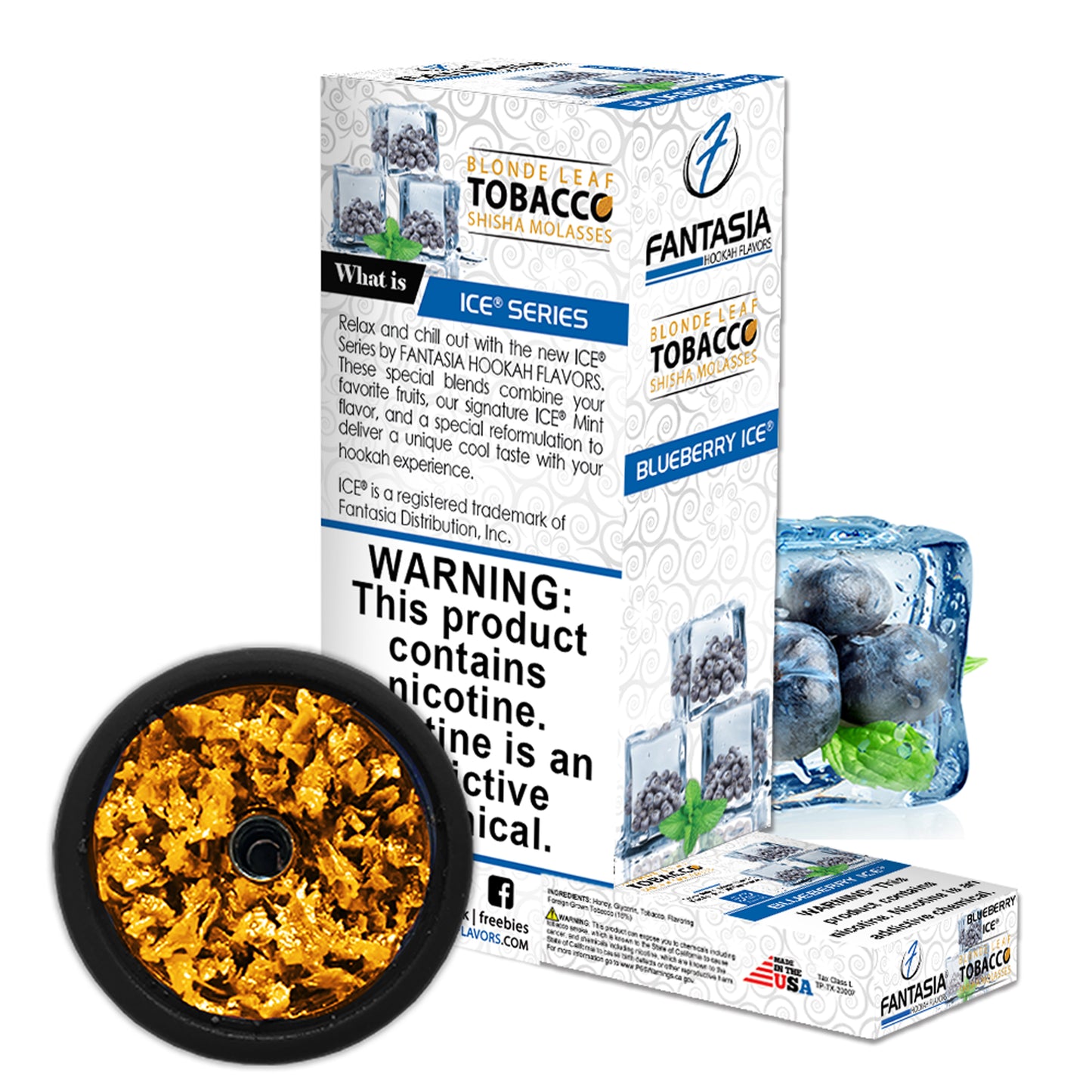 Fantasia Hookah Shisha Tobacco 500g Display (10 X 50g Pack)