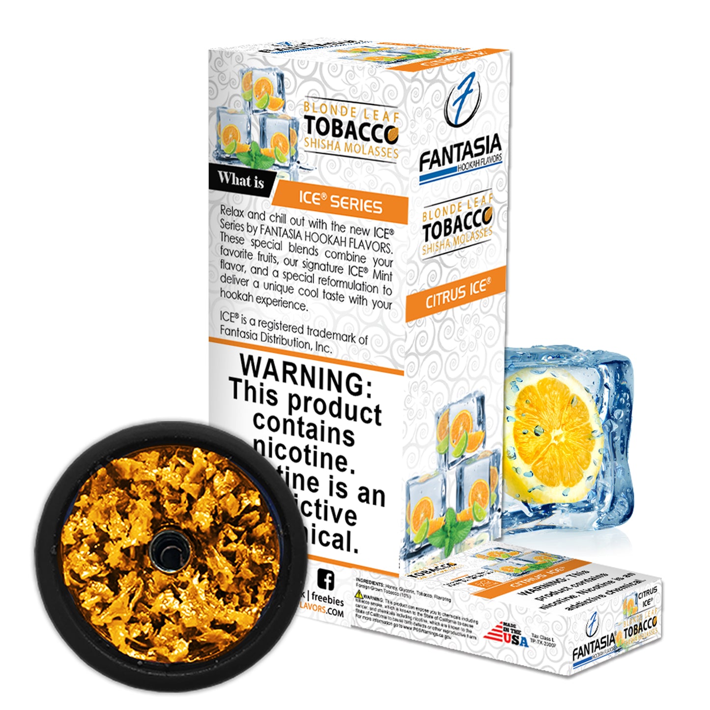 Fantasia Hookah Shisha Tobacco 500g Display (10 X 50g Pack)