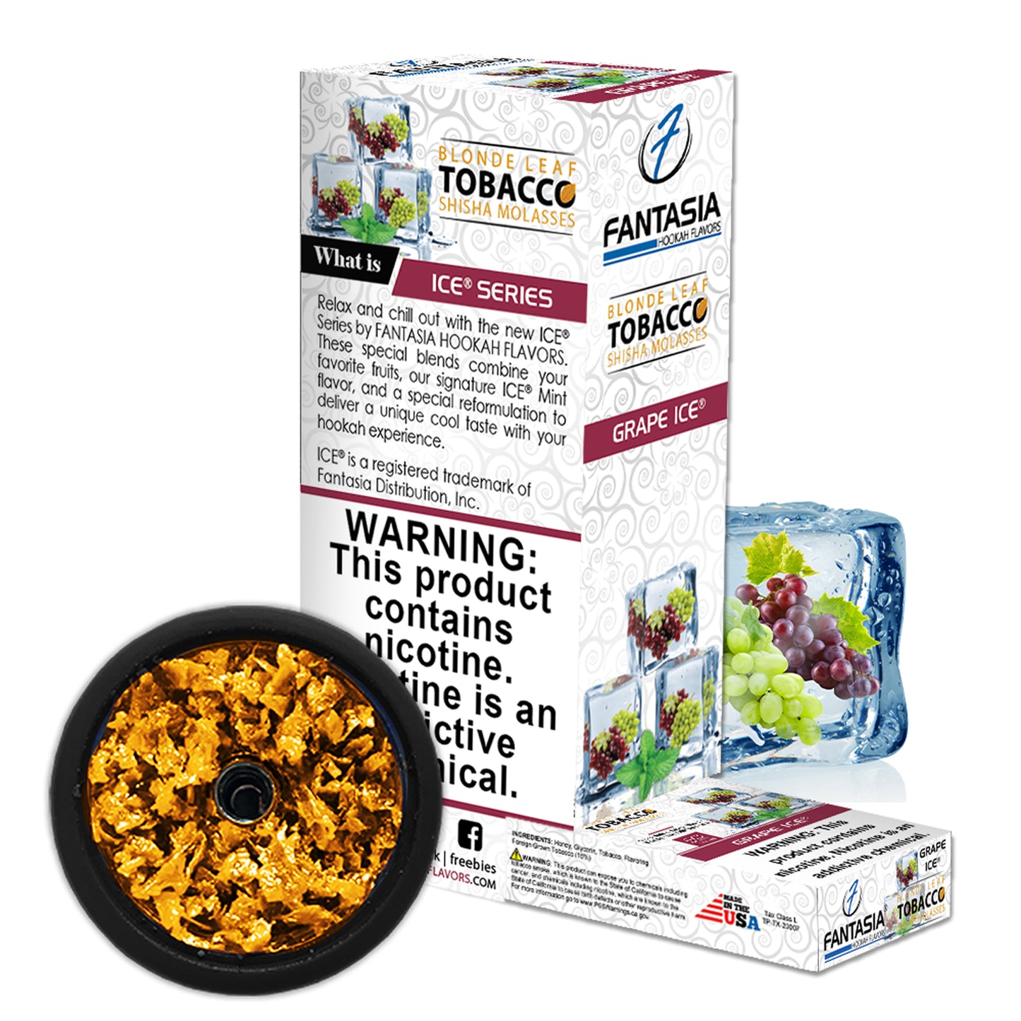 Fantasia Hookah Shisha Tobacco 500g Display (10 X 50g Pack)