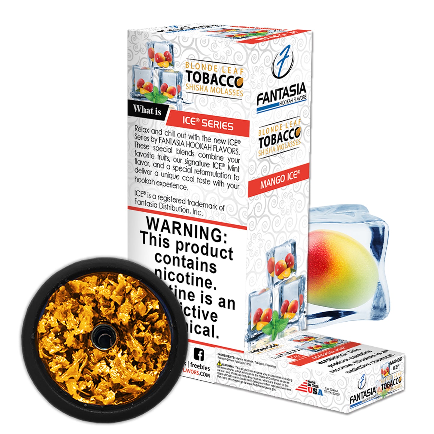 Fantasia Hookah Shisha Tobacco 500g Display (10 X 50g Pack)