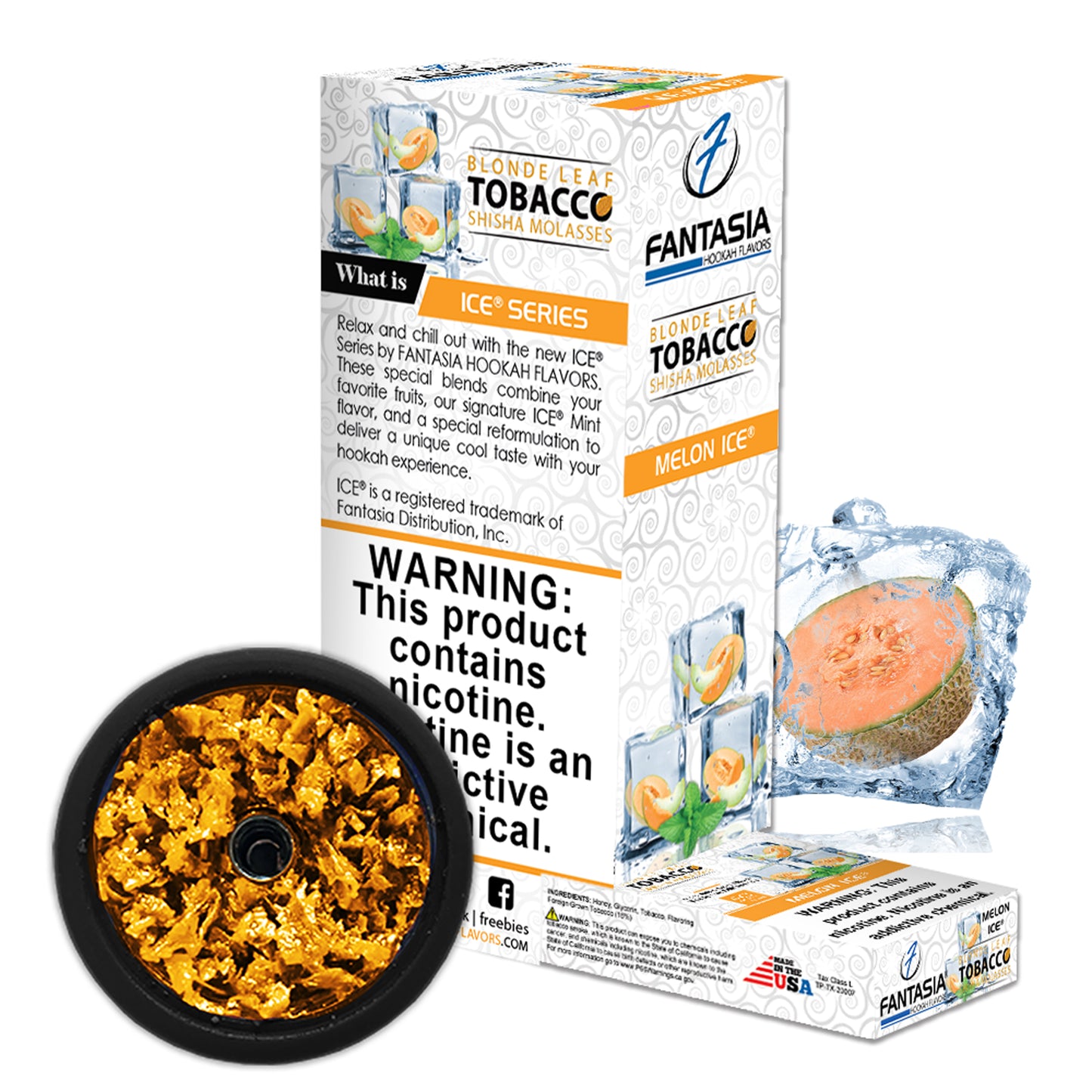 Fantasia Hookah Shisha Tobacco 500g Display (10 X 50g Pack)