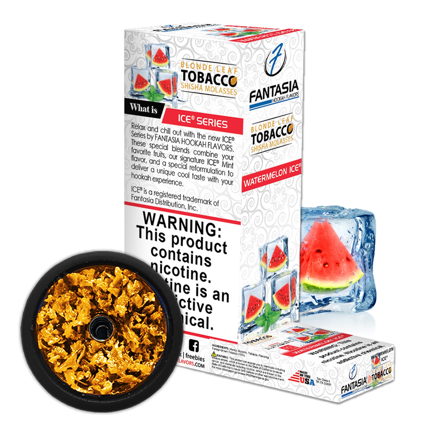 Fantasia Hookah Shisha Tobacco 500g Display (10 X 50g Pack)
