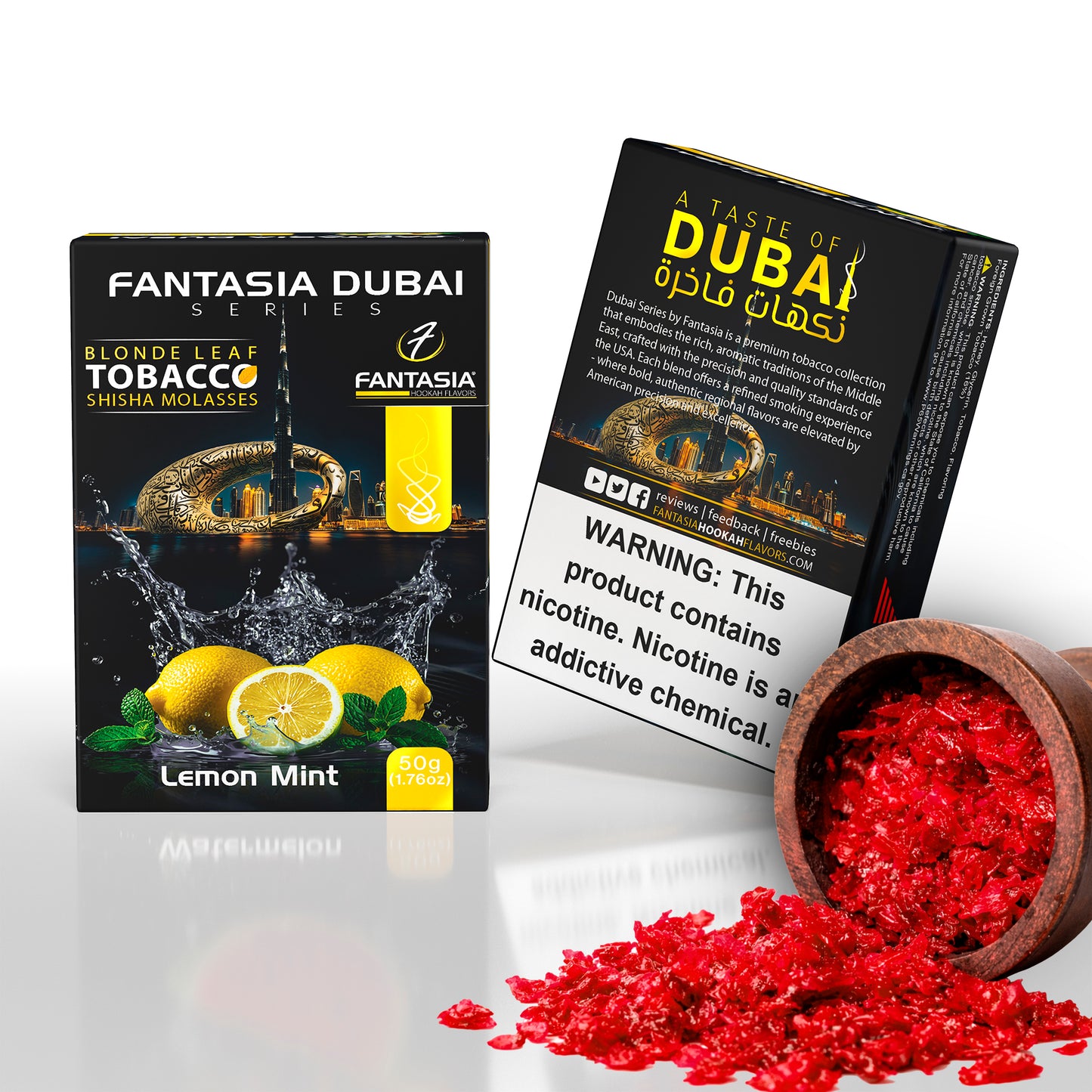 Fantasia DUBAI Hookah Shisha Tobacco 50g Pack