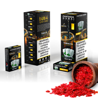 Fantasia DUBAI Hookah Shisha Tobacco 500g Display (10 X 50g Pack)
