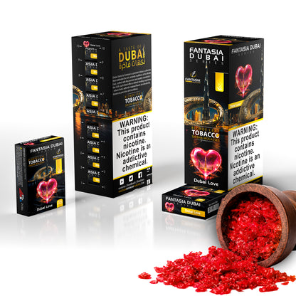 Fantasia DUBAI Hookah Shisha Tobacco 500g Display (10 X 50g Pack)