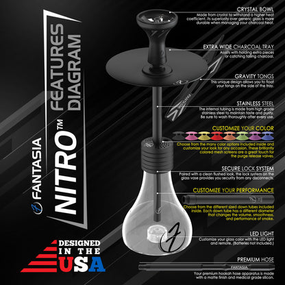 NITRO™ Hookah Pipe System 21in (FULL KIT)