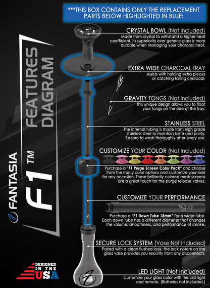 F1™ Hookah Pipe System 27in (STEM ONLY)