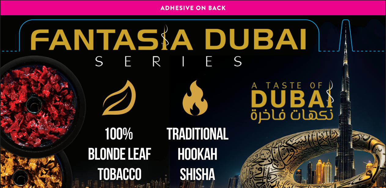 Fantasia Dubai Promo Shelf Talker 10.5 X 5.25 inch