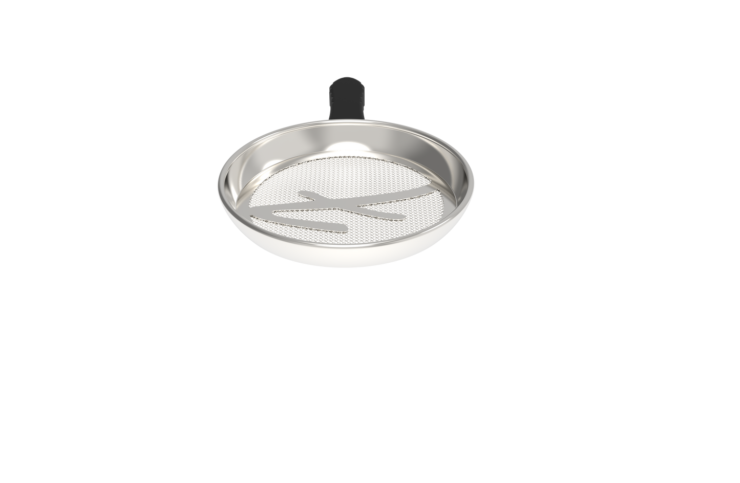 Fantasia Hookah Charcoal/Screen 4.3in Wide Tray BLACK